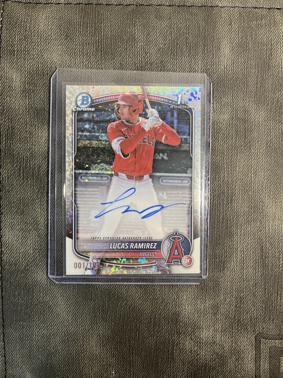 2025 Bowman Lucas Ramirez Chrome Auto Mini-Diamond Refractor 1st BOOKEND #1/100