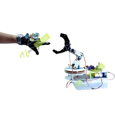 DIY 5DOF Wireless Hand Motion Controlled Robotic Gripper Arm