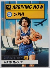 2024-25 Hoops Jared McCain Rookie RC Arriving Now #9 Philadelphia 76ers