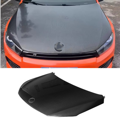 For Volkswagen VW Scirocco R 2009-2014 REAL CARBON Front Bonnet Hood Cover Trim