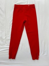 Janie and Jack girls size 10 red button cuff ponte pant