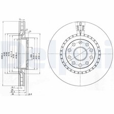 Disque de frein Lancia THESIS