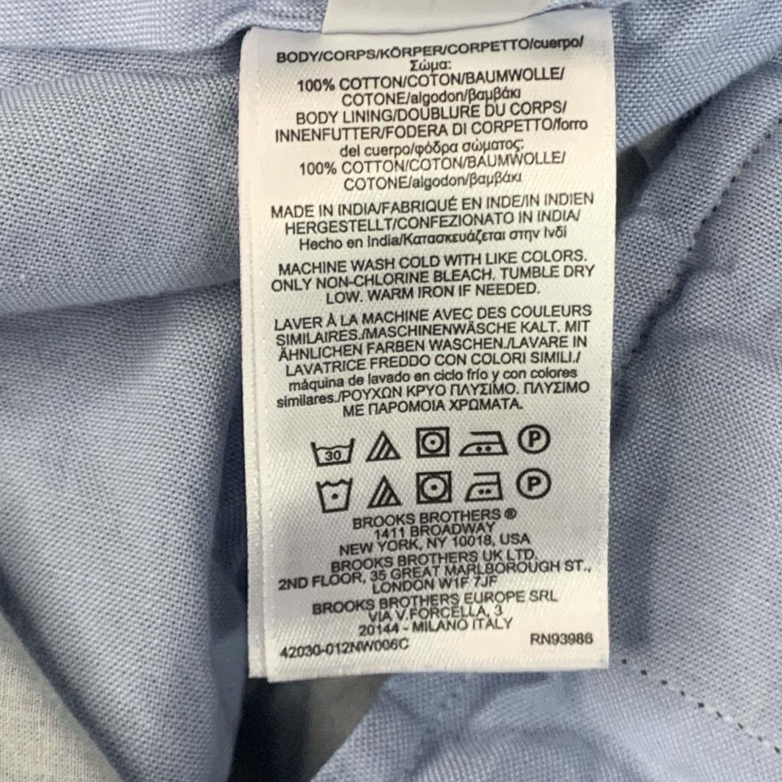 Brooks Brothers Pants Mens 30x32 Green Blue Plaid Milano Chinos thumbnail 6