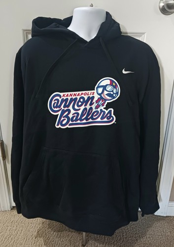 Kannapolis Cannon Ballers Nike Black Hoodie Size 2xl Baseball