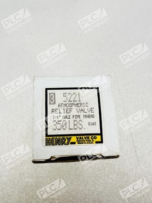 Henry 5221 Atmospheric Relief Valve 1/4'' Male Pipe 