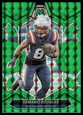 Demario Douglas 2024 Panini Mosaic #151 Mosaic Green New England Patriots