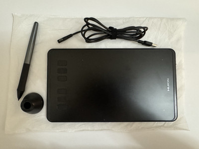 Huion H640P Inspiroy Battery-Free Digital Drawing Tablet w/ Stylus Pen & Cable
