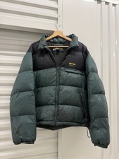2000S EBTEK SUMMIT EDDIE BAUER PUFFER GREEN JACKET LARGE TWO TONE USA