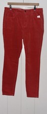 Pilcro By Anthropologie Classic 5-Pocket Red Corduroy Pants NWT Women 32Tall