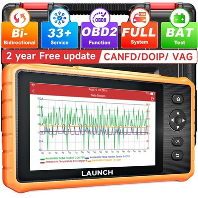 LAUNCH All System Bidirectional Scanner Auto Diagnostic Tool Key Programming Oil