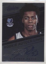 2016-17 Panini Absolute Rookie Auto /99 Deyonta Davis #23 Auto h2o