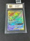 Pokemon S-Chinese Card Sun&Moon Venusaur & Snivy-GX CSM2.5C-083 HR Grade 10