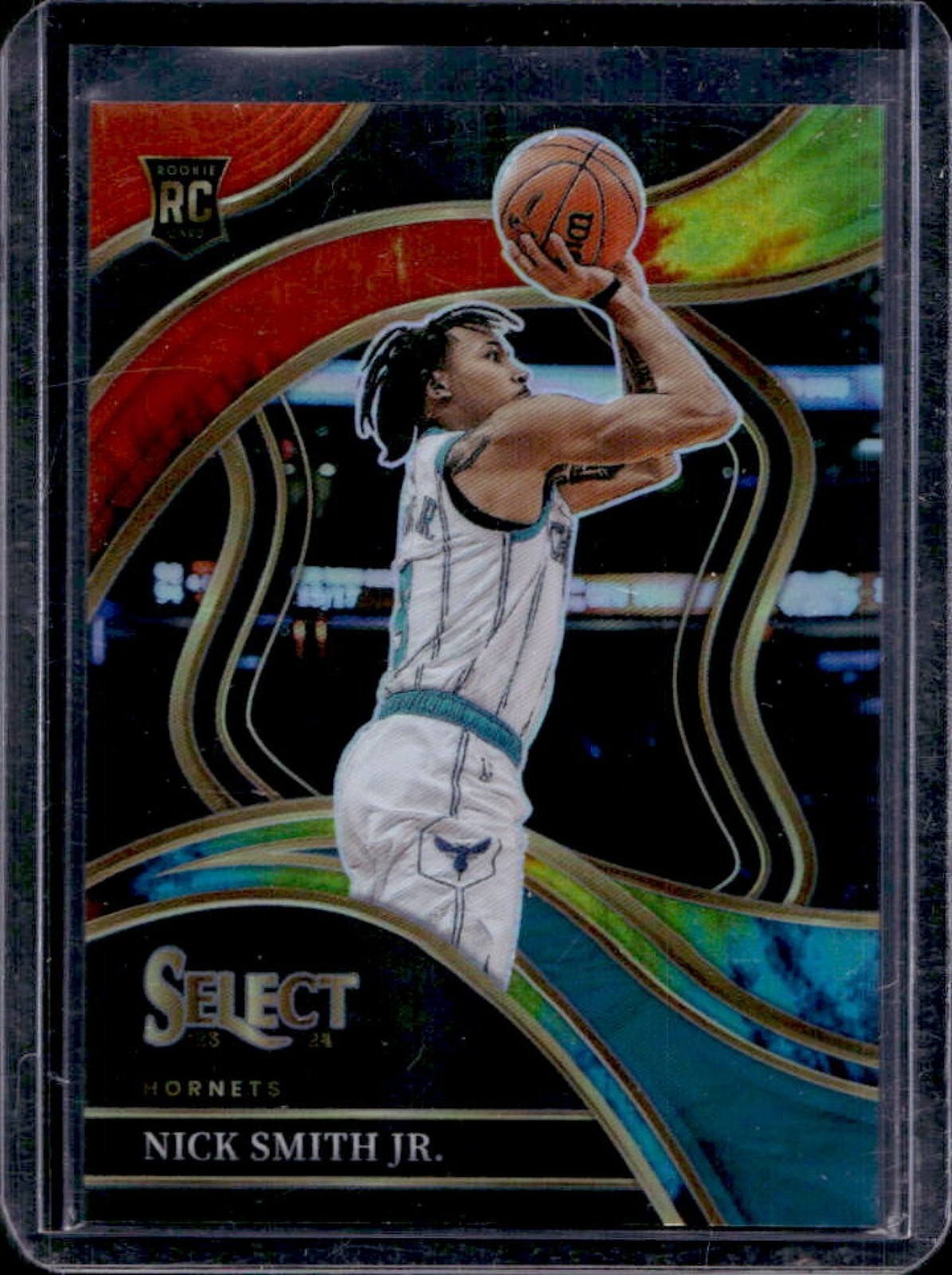 2023-24 Select Nick Smith Jr. RC Tie Dye Prizm Courtside #22/25 Hornets