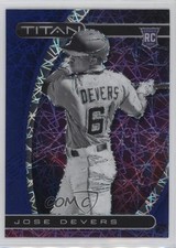 2021 Panini Chronicles Titan Blue Velocity Prizm Jose Devers #8 1o8v