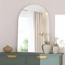 Wall Mounted Mirror Arched Wall Mirror Bathroom 24"x36" Arch Bathroom Mirror