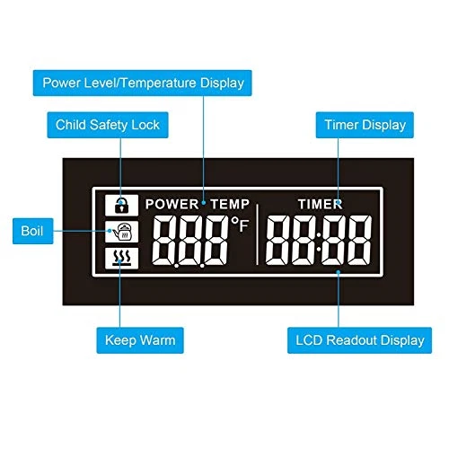 Cooktop de indução portátil Duxtop, placa quente de indução queimador de bancada com - Imagem 4 de 4