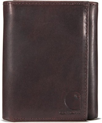 Carhartt Men's Durable Oil Tan Leather Wallets, Available in Multiple Styles 