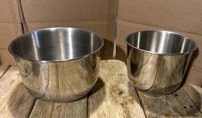 Sunbeam Mixmaster Heritage  9'' & 7'' Locking Bowls Fits 2379 2591 2594 2595