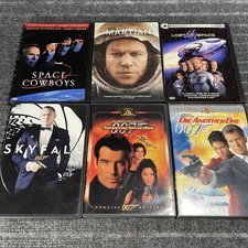 Space Cowboys Martian Lost 007 Skyfall Tomorrow Die Another Day DVD Movie Lot