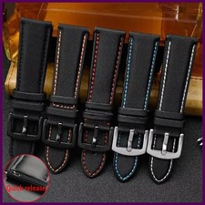 20mm 21mm 22mm 23mm 24 Nylon Leather Watchband For Tudor Breitling Tissot Omega