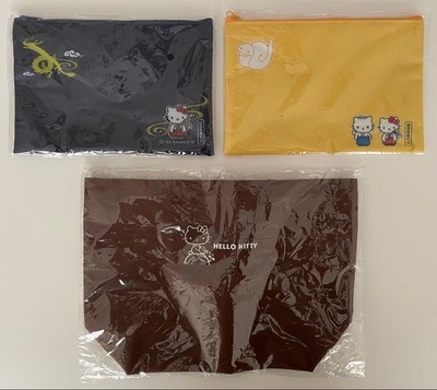 Hello Kitty 3-Piece Bag & Pouch Set Unused Character Accessories