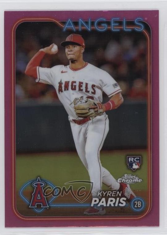 2024 Topps Chrome Pink Refractor Kyren Paris #151 uk2