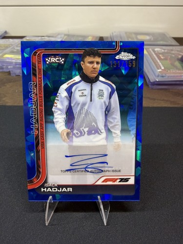 2025 Topps Racing Chrome Sapphire F1 Isack Hadjar Auto #CAC-HAD /159