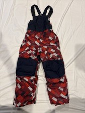 Perfect Lands' End Kids Grow-A-Longs Snow Ski Bib Pants Unisex 5 Multicolor