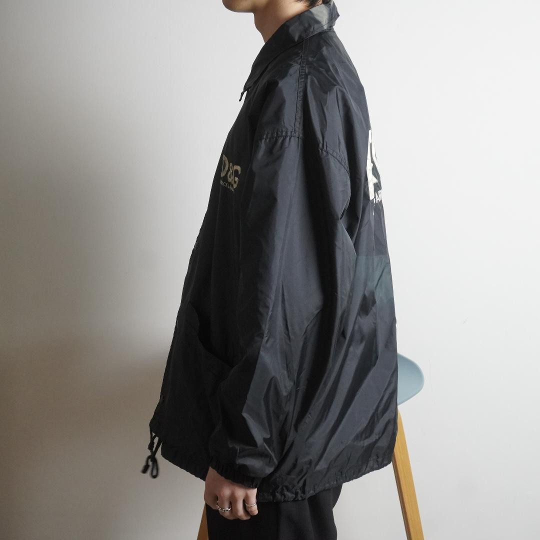 D&G DOLCE & GABBANA Nylon Coach Jacket Black Men's From