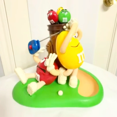 Vintage M&M's Mulligan-ville Candy Dispenser Golf Sports 1st