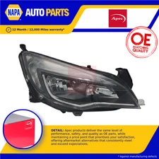 Headlight Headlamp fits OPEL ASTRA J 1.7D Left 12 to 15 N/S Passenger Side Apec