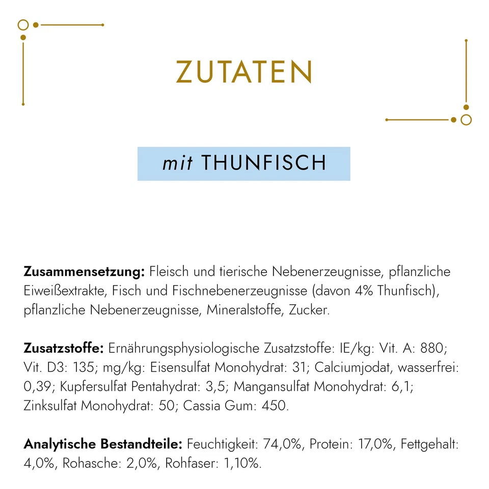 Gold Raffiniertes Ragout Katzenfutter nass mit Huhn 12er Pack 12 x 85g - Bild 3 von 4