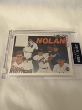 2021 Jersey Fusion NOLAN RYAN 1976 Game Used Swatch HOF Strikeout King Rangers