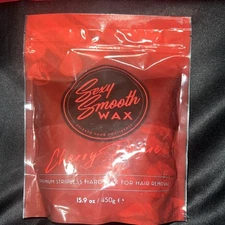 Premium Stripless Hard Wax For Hair Removal Sexy Smooth Wax 15.9 OzCherry Desire