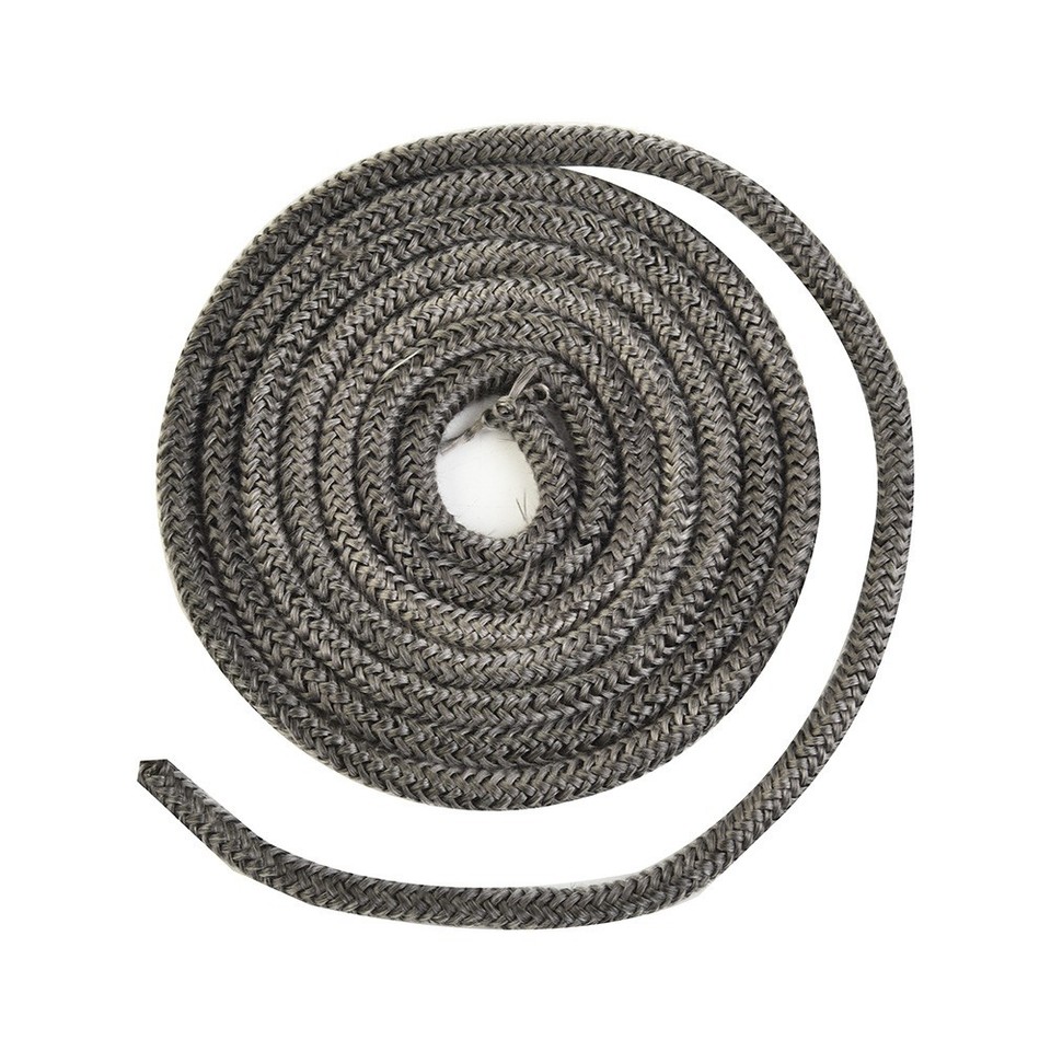 Guarnizione Stufa A Legna In Fibra Di Vetro - Corda Nera 9mm X 3m