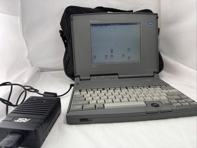 AST Bravo NB 4/25s 486 Laptop Boots Windows 3.1 w PSU Case