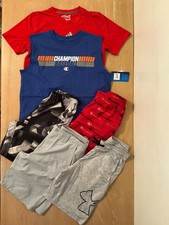 Champion, Under armour, Nike, Adidas, Boys Clothing Lot of 6 Size 14-16, L, XL