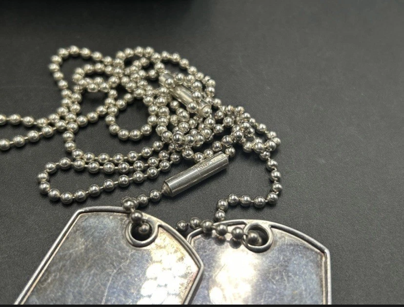 GUCCI TWIN DOG TAGS & BOULE NECKLACE 925 STERLING SILVER HALLMARKED TOM FORD VGC - Image 4 of 4