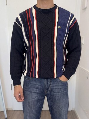 Lacoste Vintage Knit Sweater Y2K Old Money Strickpullover (XL)
