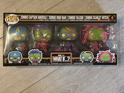Funko Marvel What If Black Light Funko POP Vinyl 4 Pack - OVP