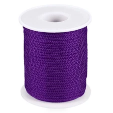 2mm x 100feet Nylon String for Bracelets Braided Nylon Cord, Purple
