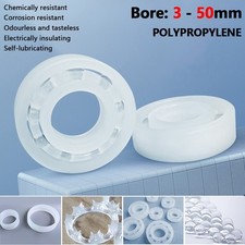 PP Plastic Deep Groove Ball Bearings Polypropylene 3mm-50mm Bore Anti-Corrosive