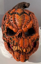 CALIFORNIA COSTUMES EVIL PUMPKIN SKULL MONSTER MASK HALLOWEEN HORROR ADULT LATEX