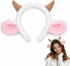 Sheep Horn Headband Animal Ears Halloween Soft Cloth Sheep Costume