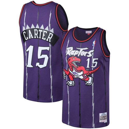 Men's Mitchell & Ness Vince Carter Purple Toronto Raptors 1998/99 Big & Tall