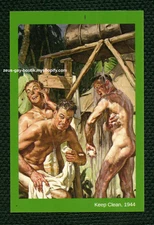 POSTCARD Print / Soldiers Keep Clean, 1944