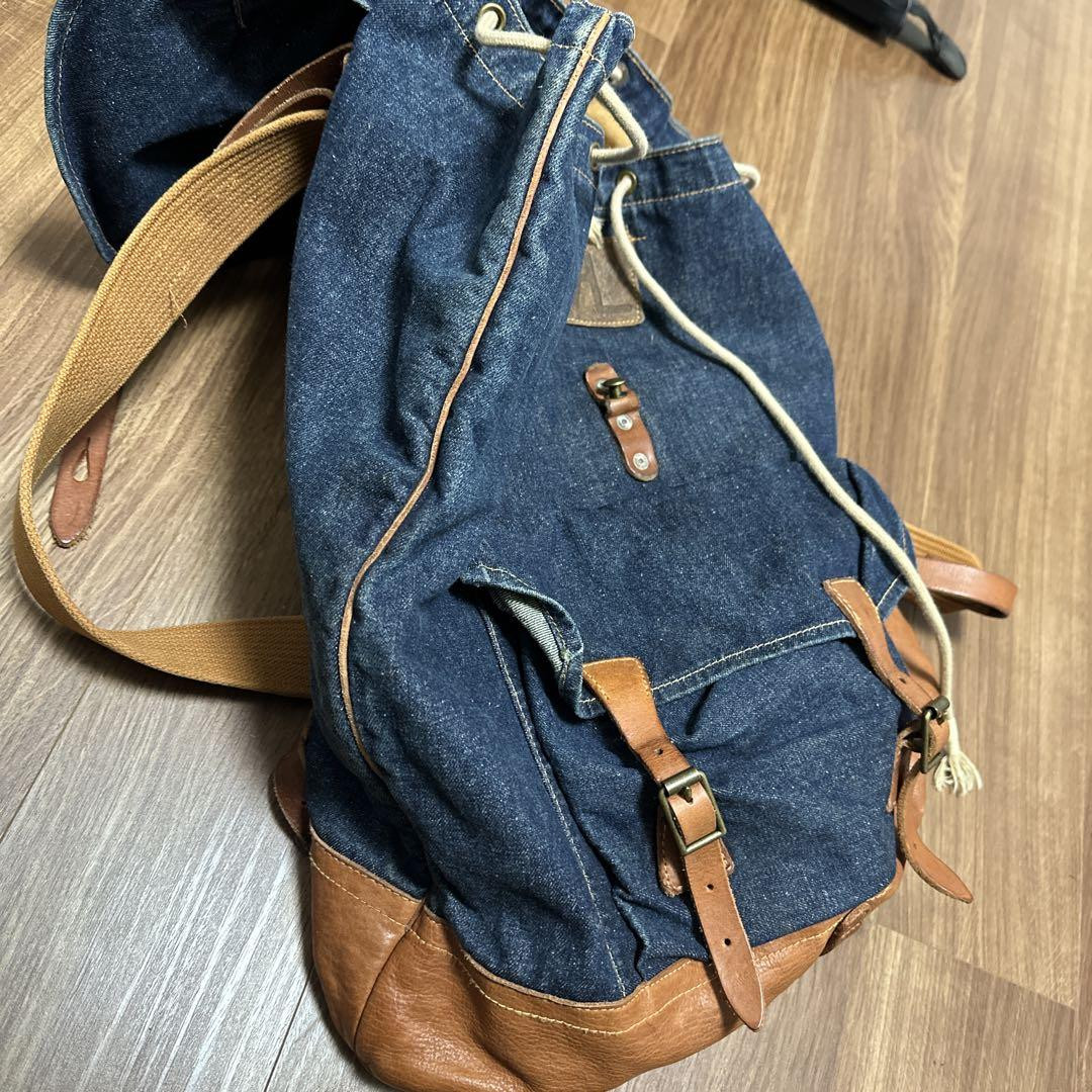 RRL デニムバックパック ダークブルー デニム リュックサック | ラルフ ローレン公式オンラインストア