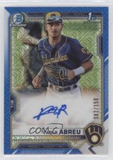 2021 Bowman Chrome Prospect HTA Choice Refractor 82/150 Pablo Abreu Auto 0i6p