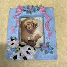 Magnetic Mini Picture Frame 2.5”x 3” Cows