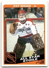 1984-85 O-Pee-Chee Pat Riggin Washington Capitals #218